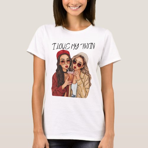 twins love T_Shirt