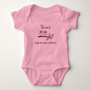 Twins Make The Best of Friends TuTu Baby Bodysuit