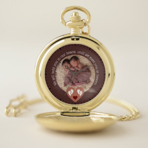 Twins Miscarriage Baby Loss Memorial Stillbirth Pocket Watch