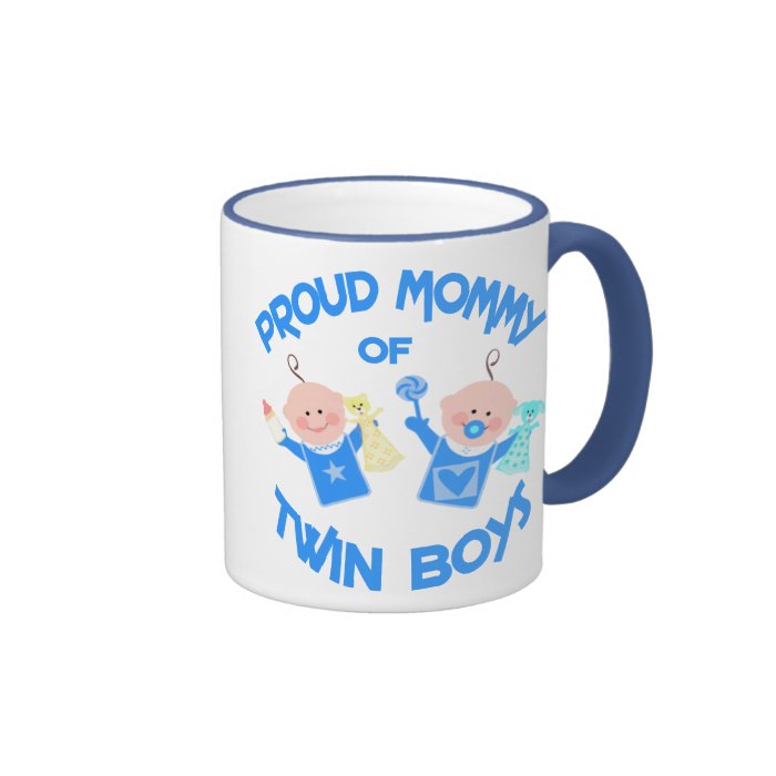 Twin's Mom Mother's Day Twin Boys Coffee Mug