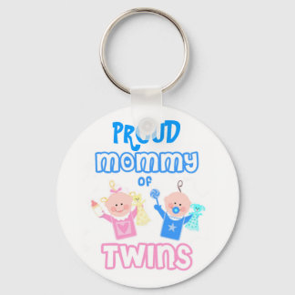 Twin's Mom Mother's Day Twins Keychain