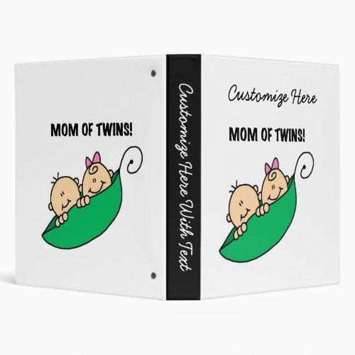 Twins Mom_ Peas in a Pod Gifts Binder