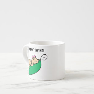 Twins Mom- Peas in a Pod Gifts Espresso Cup