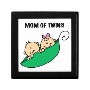 Twins Mom- Peas in a Pod Gifts Jewelry Box