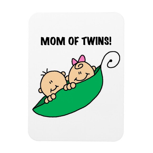 Twins Mom- Peas in a Pod Gifts Magnet (Vertical)