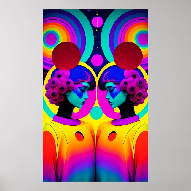 Twins of a Twain - Ken Gage Surreal Art Poster (Front)