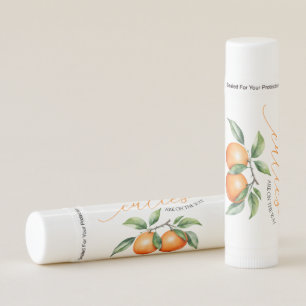 Twins Orange Baby Shower Lip Balm