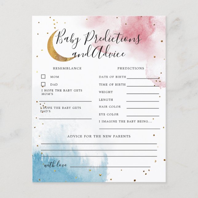 Twins Over The Moon Baby Predictions and Advice (Front)