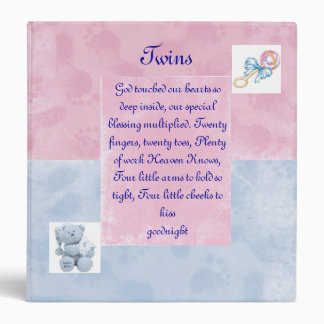 Twins Photo Album 3 Ring Binder