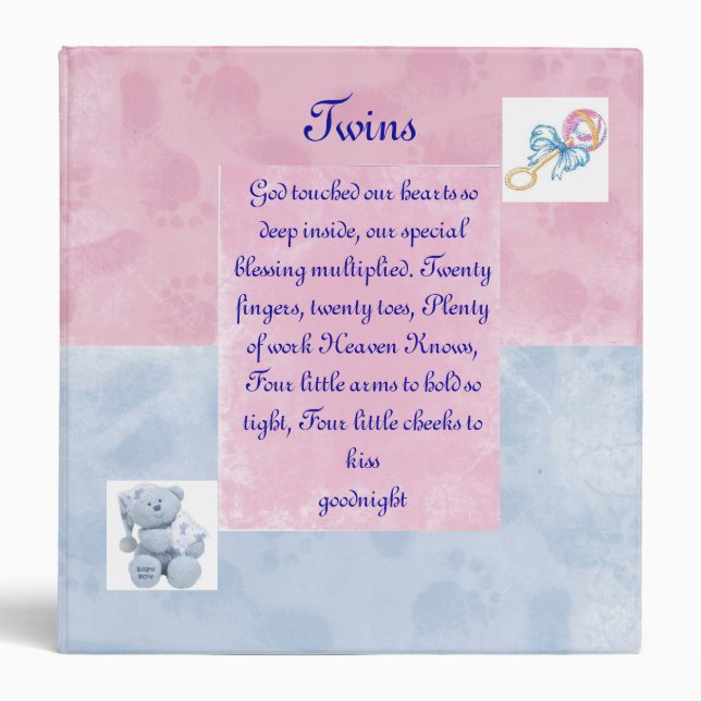 Twins Photo Album 3 Ring Binder (Front)