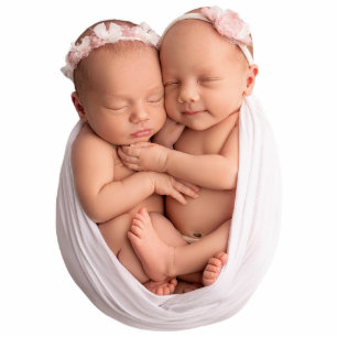 Twins Photo Statuettes Cutout
