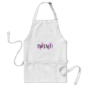 Twins (Pink Feet) Adult Apron