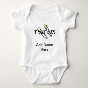 Twins (Pins) Baby Bodysuit