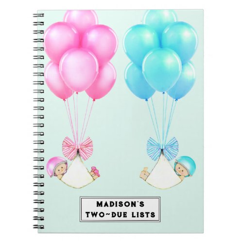Twins Pregnancy Planner Notebook