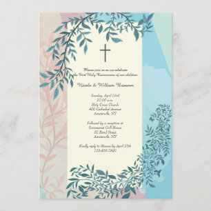 Twins Religious Invitation