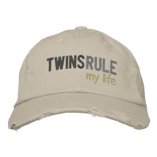 TWINS RULE my life Embroidered Baseball Hat