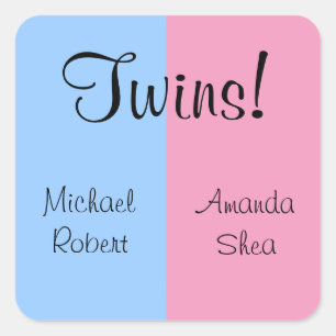 Twins! Square Sticker
