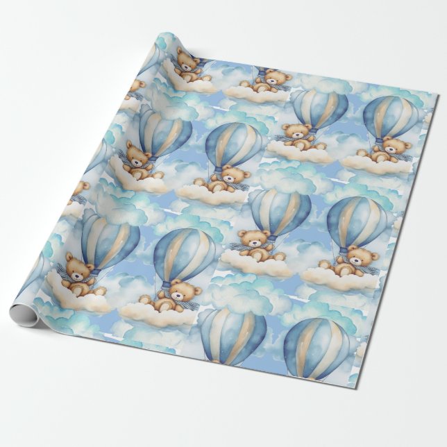 Twins Take Flight Wrapping Paper (Unrolled)
