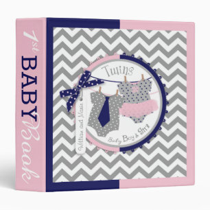 Twins Tie Tutu Memory Book Album 3 Ring Binder