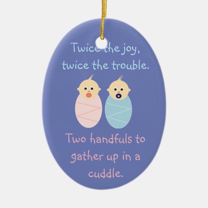 expecting twins ornament