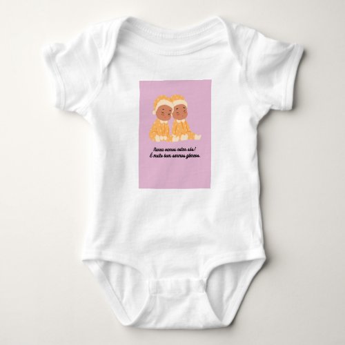 Twins Were the same youll have a lot of confusi Baby Bodysuit