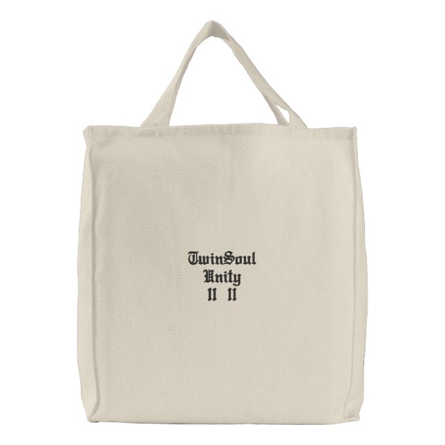 TwinSoul Unity Organic Cotton Bag (Front)