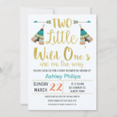 TwinsTribal Little One Faux Baby Shower Invitation (Front)