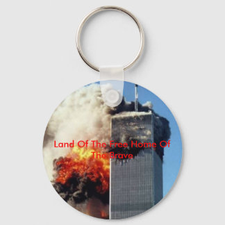 twintower, Land Of The Free Home Of The Brave Keychain