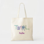 Twirl Baton Personalized Tote Bag at Zazzle