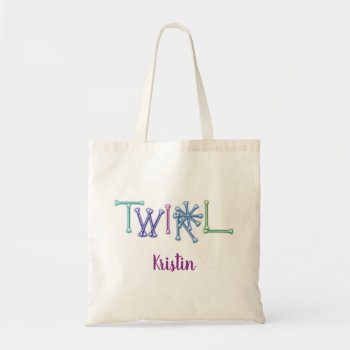 Twirl Baton Personalized Tote Bag by tshirtmeshirt at Zazzle