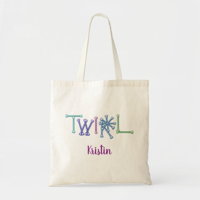 Twirl Baton Personalized Tote Bag (Front)
