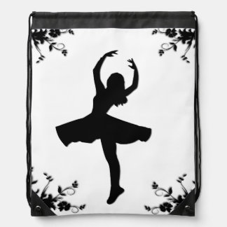 Twirl Dancer Drawstring Bag