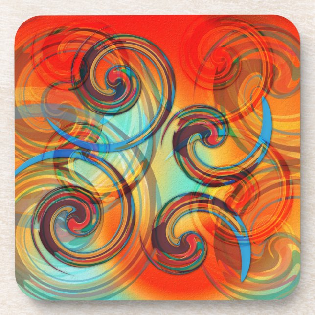 Twirl Drink Coaster (Front)