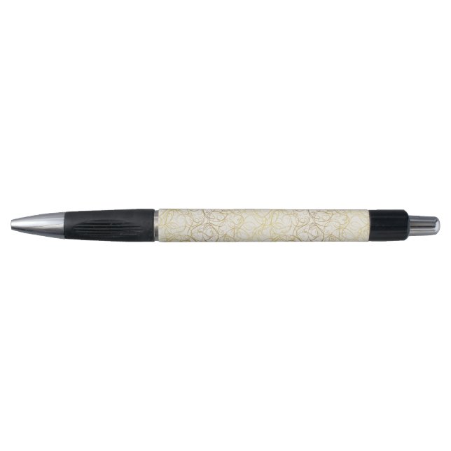 twirl,gold,abstract,wavy,trendy,golden,fun,happy,m pen (Front)