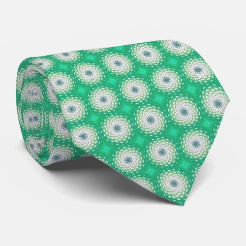 Twirl Pattern Dot in Turquoise  Neck Tie