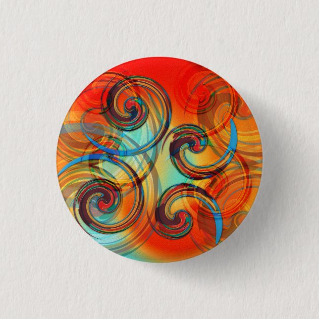 Twirl Pinback Button (Front)