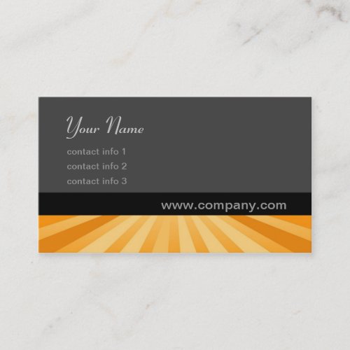 Twirl Series _ Golden Business Card