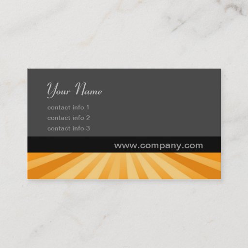 Customizable Twirl Series - Golden Business Card Template