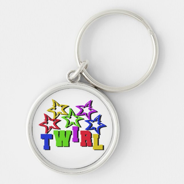 Twirl Stars Keychain (Front)