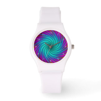Twirling Abstract Colorful Art Watch