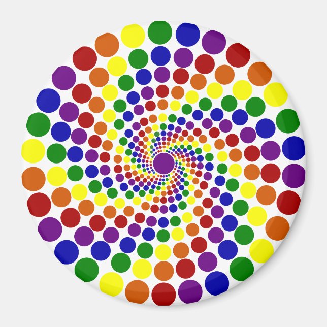 Twirling Color Wheel Magnet (Front)