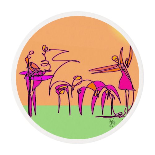 Twirling Dancer Frosting Sheet Accent