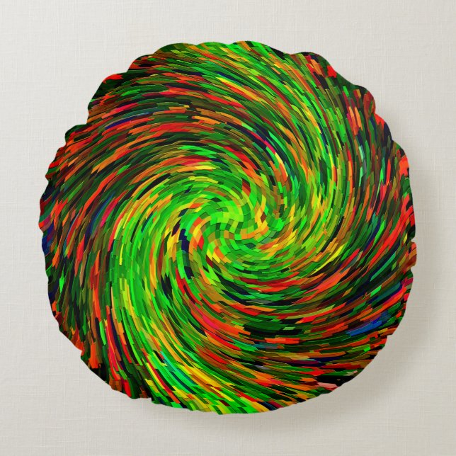 Twirling Happiness...... Round Pillow (Front)