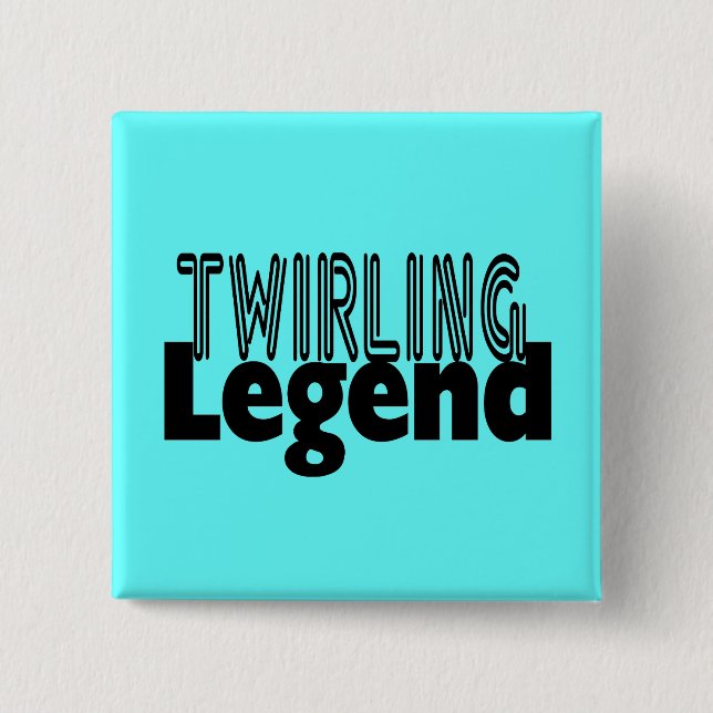 Twirling Legend Pinback Button (Front)