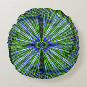 Twirling Palm Tree..... Round Pillow