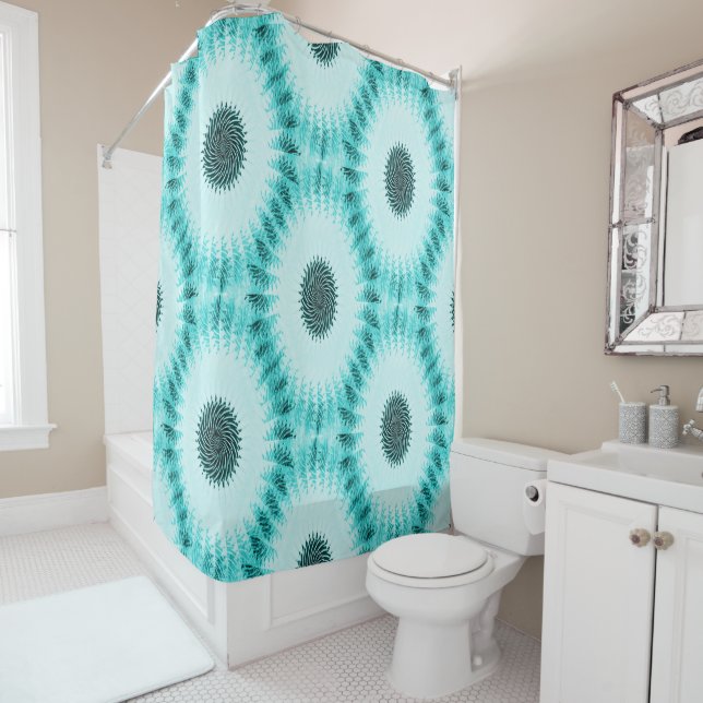Twirling sea creatures..... shower curtain (In Situ)