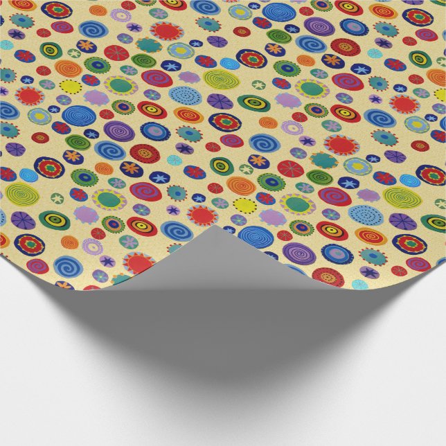 Twirly Party Dots Wrapping Paper (Corner)