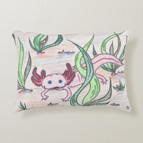 TWIS blairsanimalcorner Axolotl Pillow