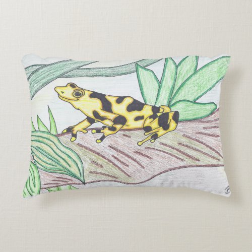 TWIS blairsanimalcorner Golden Frog Pillow