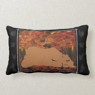 TWIS Lumbar Pillow: Blair's Animal Corner Grizzly Lumbar Pillow
